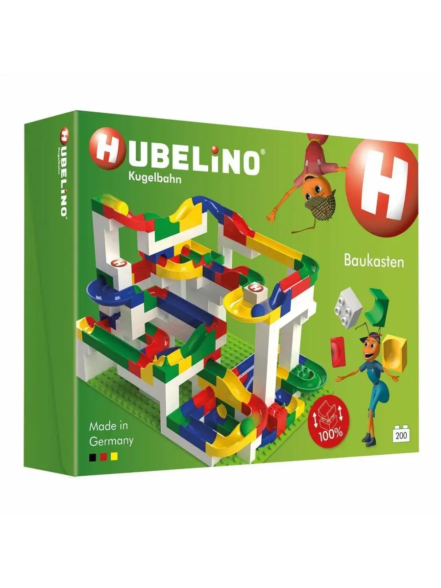 Конструктор для шариков Marble Run 200 деталей, STEM Hubelino