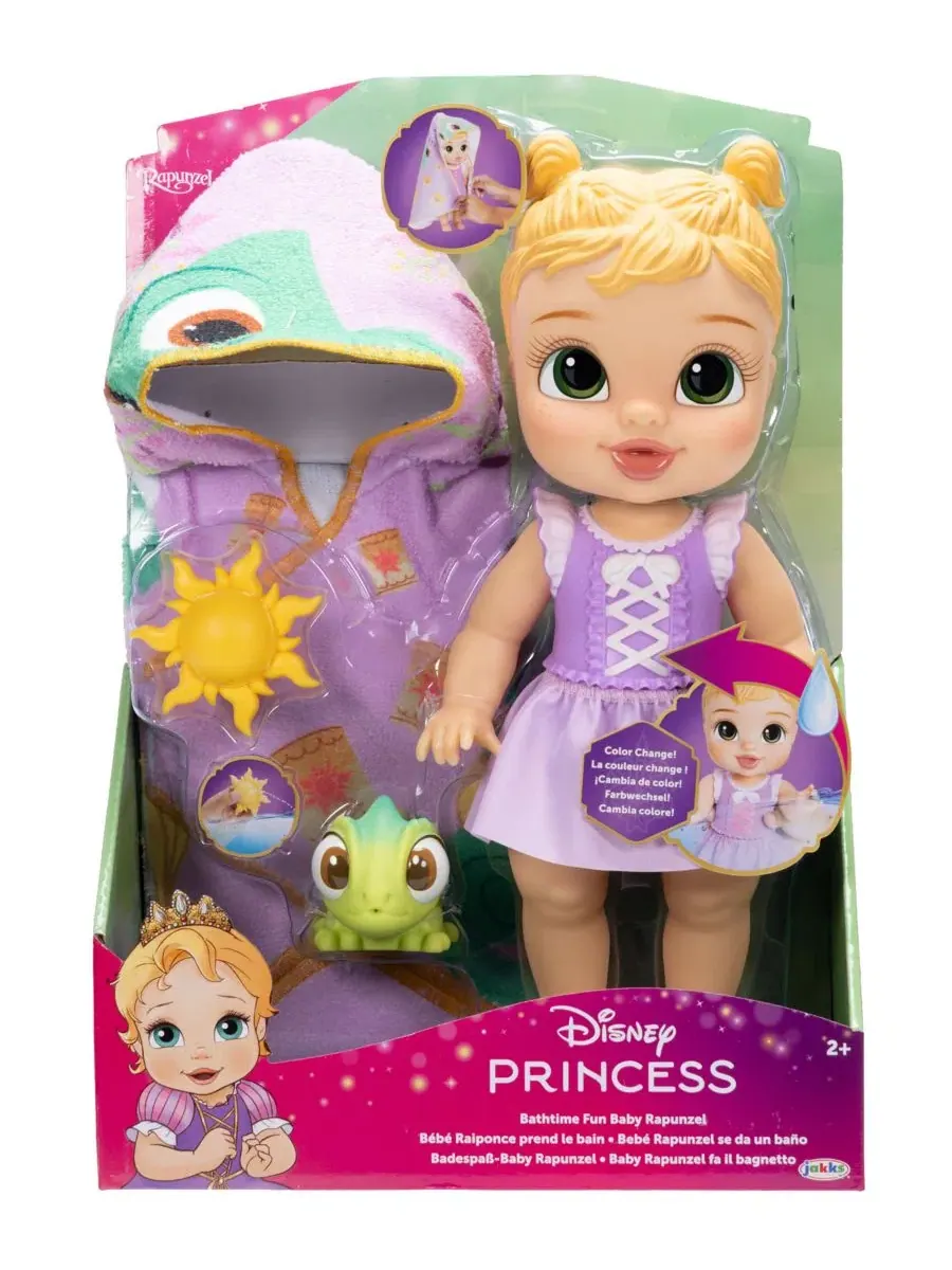 Кукла Рапунцель с аксессуарами для купания, 30 см Disney Princess — изображение 3 из 4, нет цвета