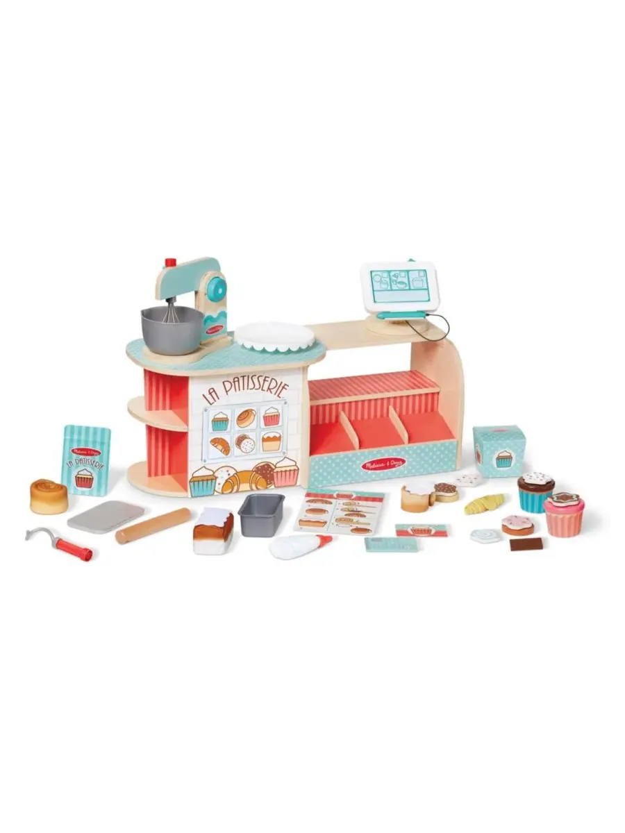 Деревянный набор «Кондитерская La Patisserie», 39 предметов Melissa And Doug — изображение 3 из 6, мульти