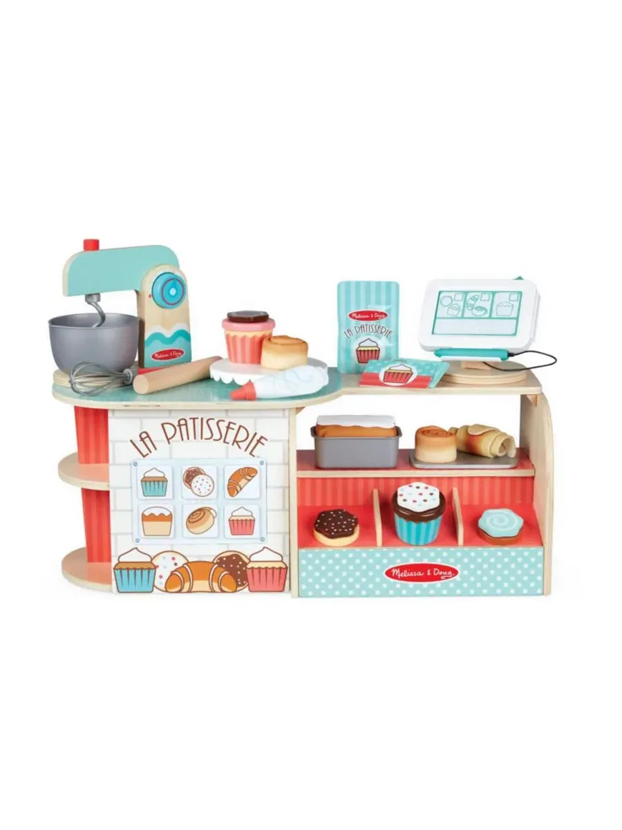 Деревянный набор «Кондитерская La Patisserie», 39 предметов Melissa And Doug — изображение 6 из 6, мульти