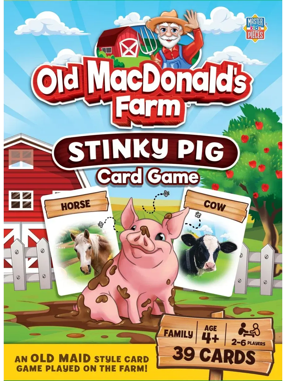 Настольная карточная игра Stinky Pig Card Game MasterPieces Puzzles