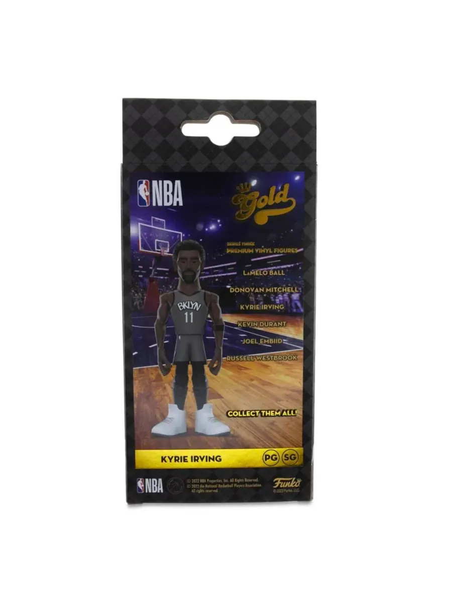 Виниловая фигурка «Бруклин Нетс» NBA, золотая, 13 см, Кайри Ирвинг CHASE Funko — изображение 4 из 6, нет цвета