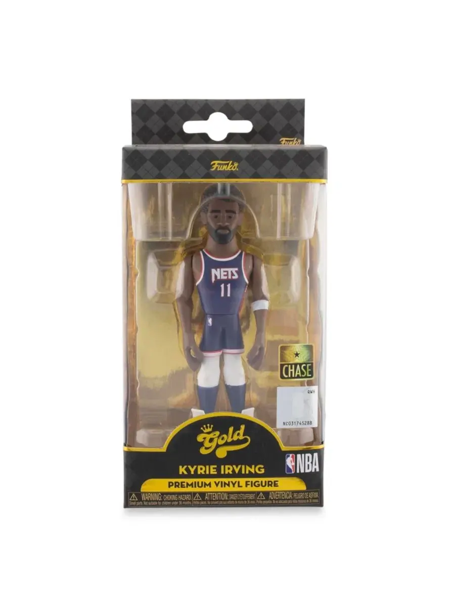 Виниловая фигурка «Бруклин Нетс» NBA, золотая, 13 см, Кайри Ирвинг CHASE Funko — изображение 6 из 6, нет цвета