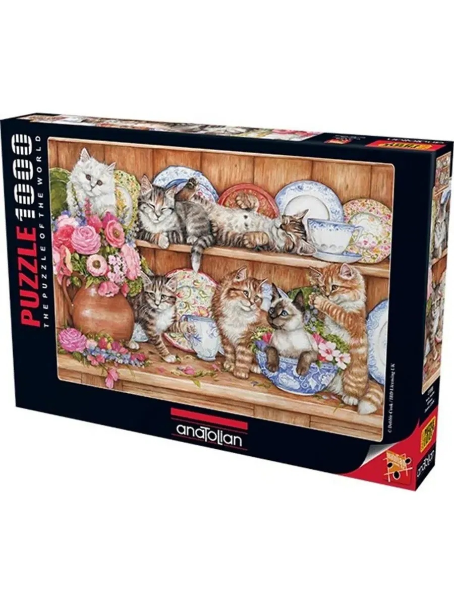 Пазл «Котята» из 1000 деталей для взрослых Anatolian — изображение 2 из 7, нет цвета