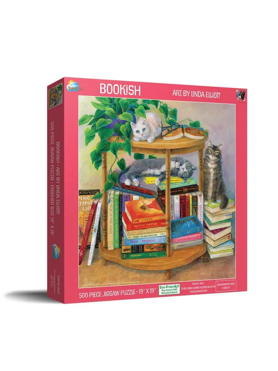 Пазл Bookish из 500 деталей для взрослых Sunsout