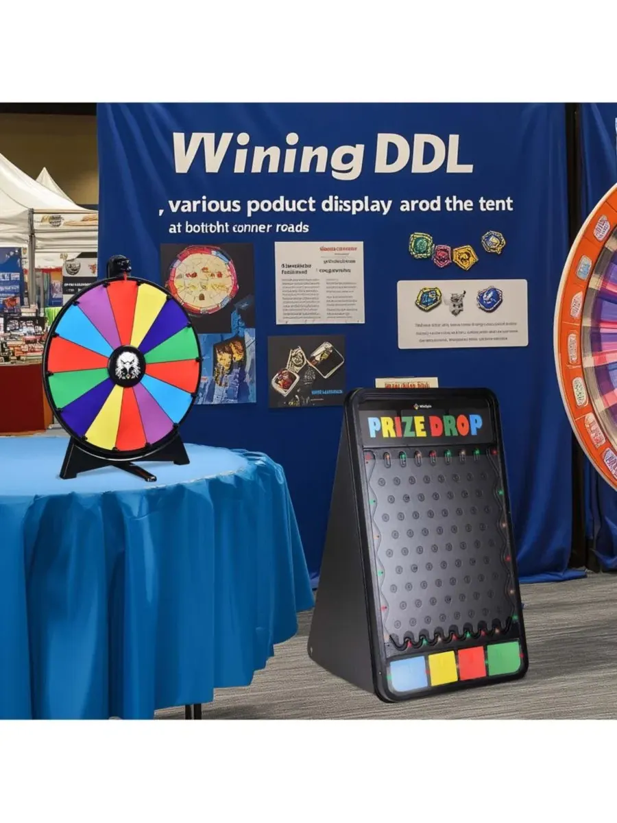 Игровой набор с доской для призов и колесом фортуны с LED-подсветкой, модель Prize Drop WinSpin — изображение 5 из 9
