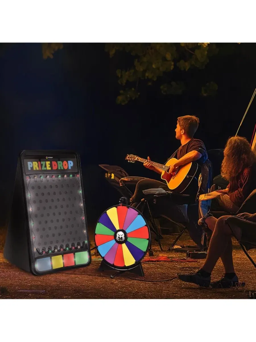 Игровой набор с доской для призов и колесом фортуны с LED-подсветкой, модель Prize Drop WinSpin — изображение 6 из 9