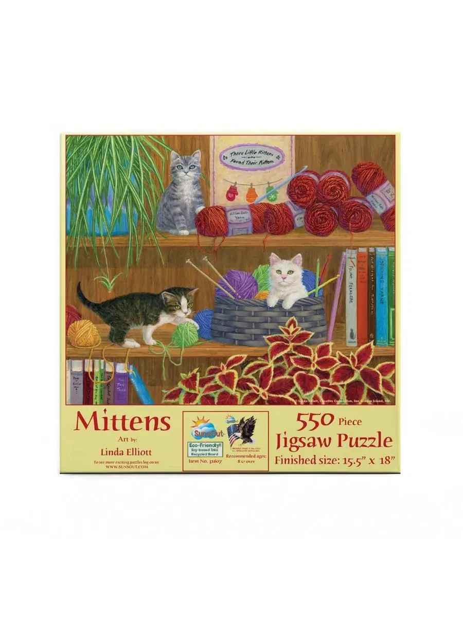 Пазл 550 деталей «Mittens» SunsOut — изображение 2 из 5, нет цвета