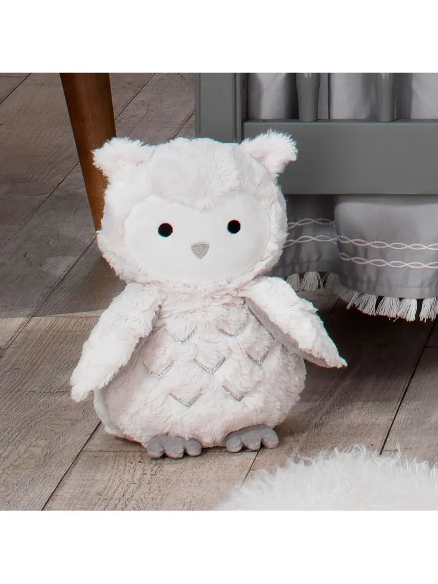 Мягкая плюшевая сова Луна от Lambs and Ivy — изображение 3 из 4, белый