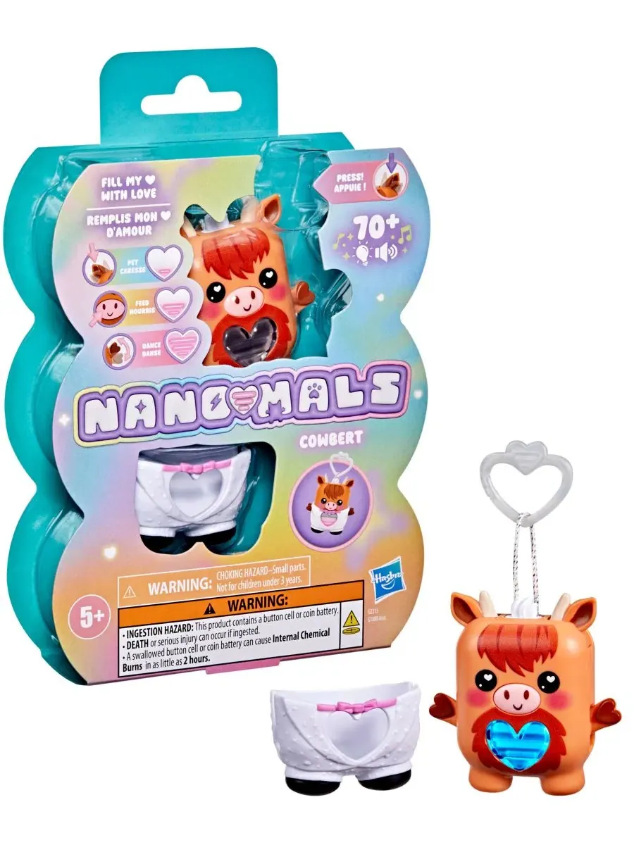 Интерактивная игрушка Nano-Mals Cowbert The Highland Cow — изображение 2 из 6, нет цвета