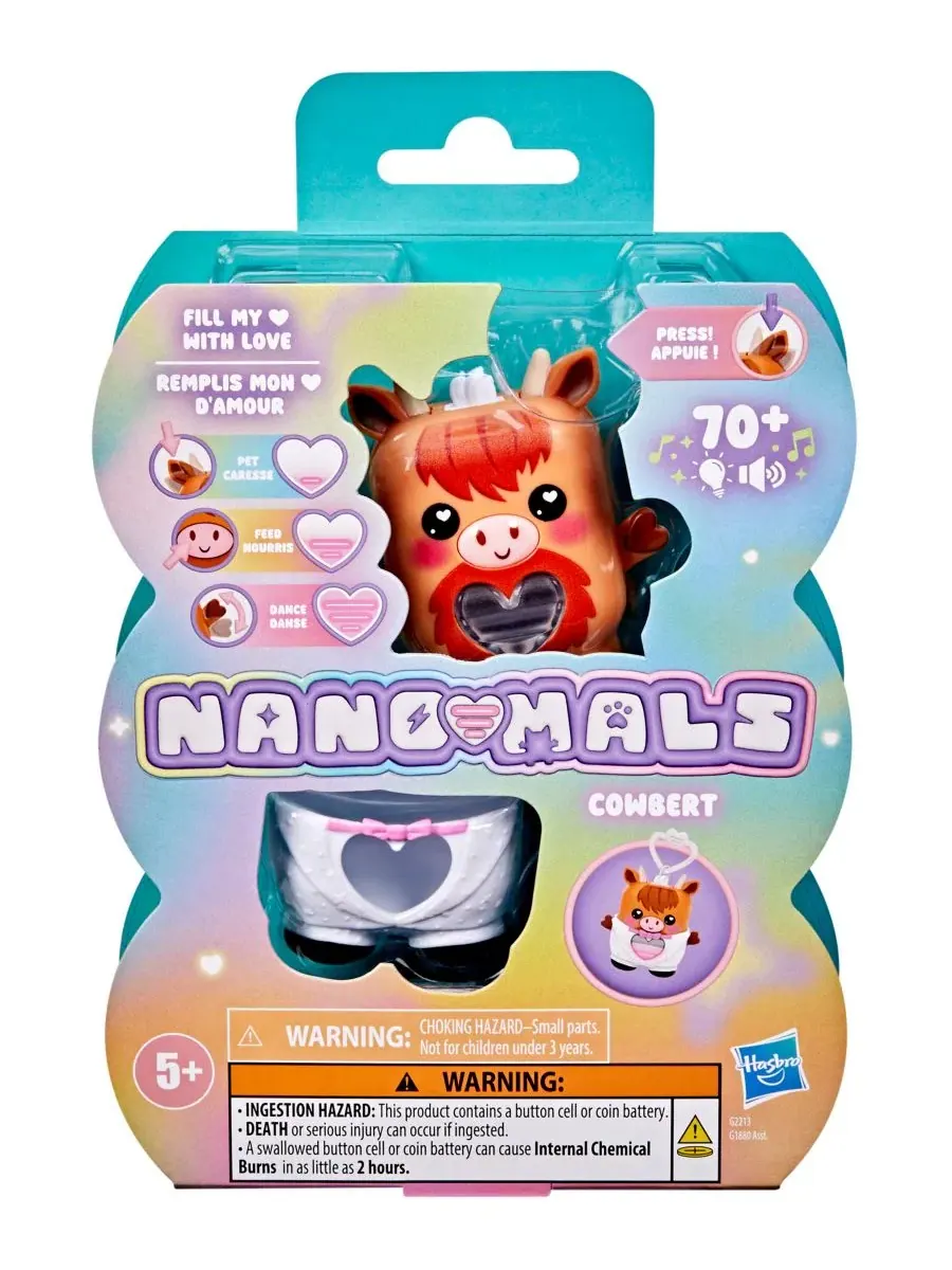 Интерактивная игрушка Nano-Mals Cowbert The Highland Cow — изображение 3 из 6, нет цвета