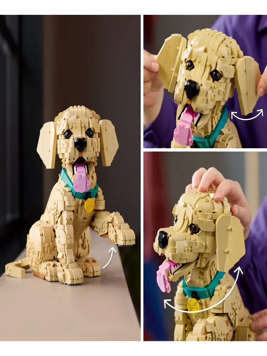 Конструктор LEGO Icons Golden Retriever Puppy, 2102 детали — изображение 2 из 7, нет цвета