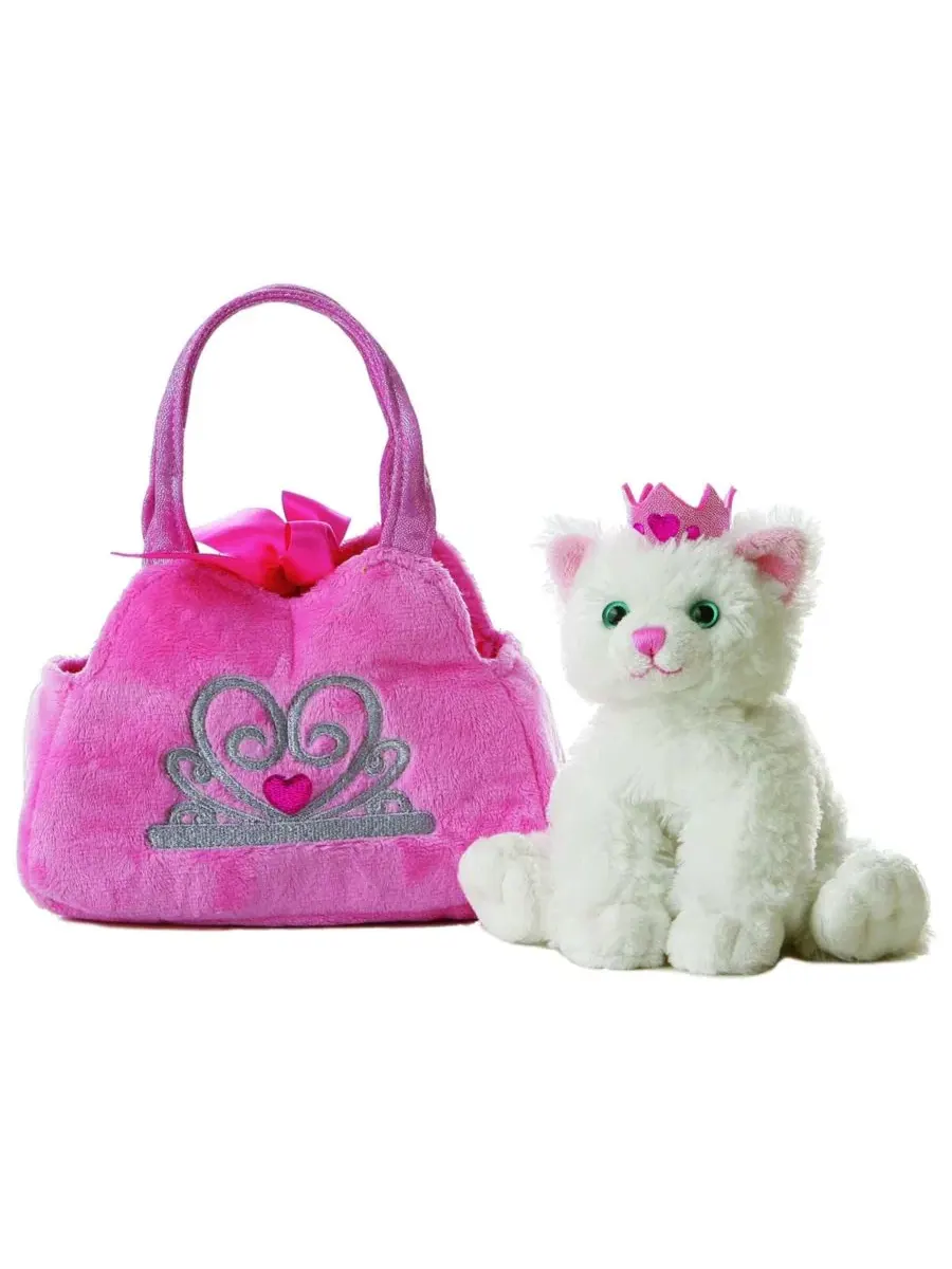 Плюшевый котенок в переноске Princess Kitten Fancy Pals Aurora