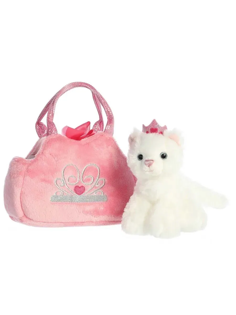 Плюшевый котенок в переноске Princess Kitten Fancy Pals Aurora — изображение 4 из 6, мульти