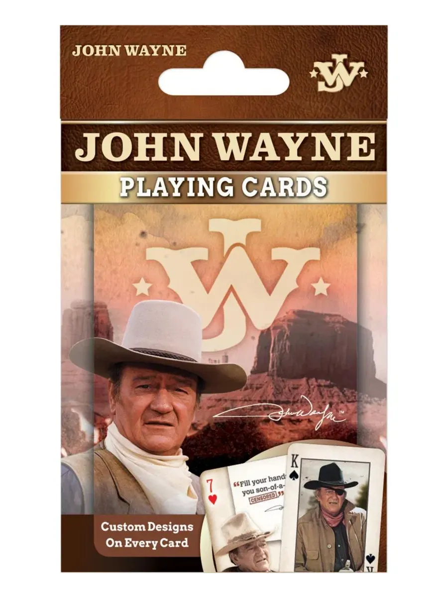 Игральные карты MasterPieces John Wayne - колода из 54 карт для взрослых Masterpieces Puzzles