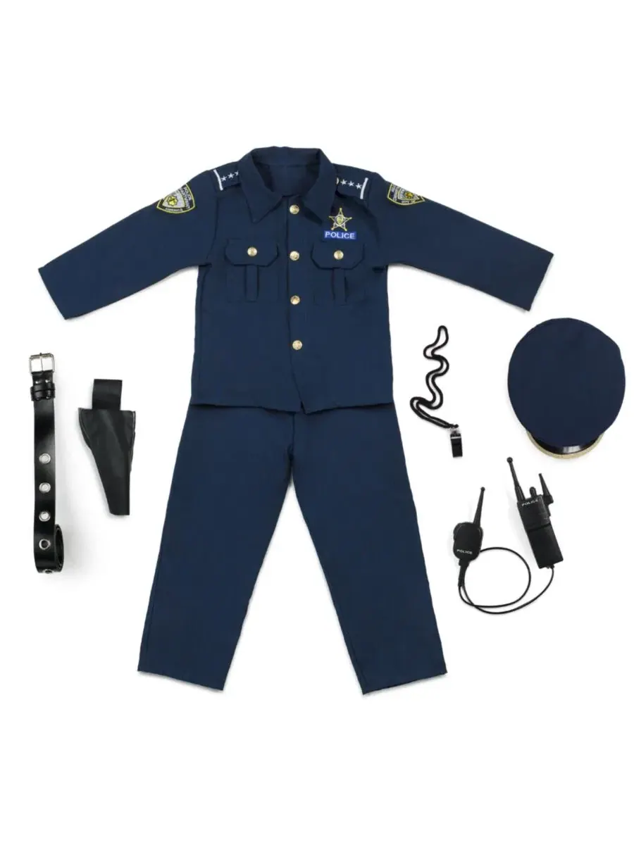 Костюм полицейского Police Officer Costume Set Dress Up America — изображение 5 из 6, нет цвета
