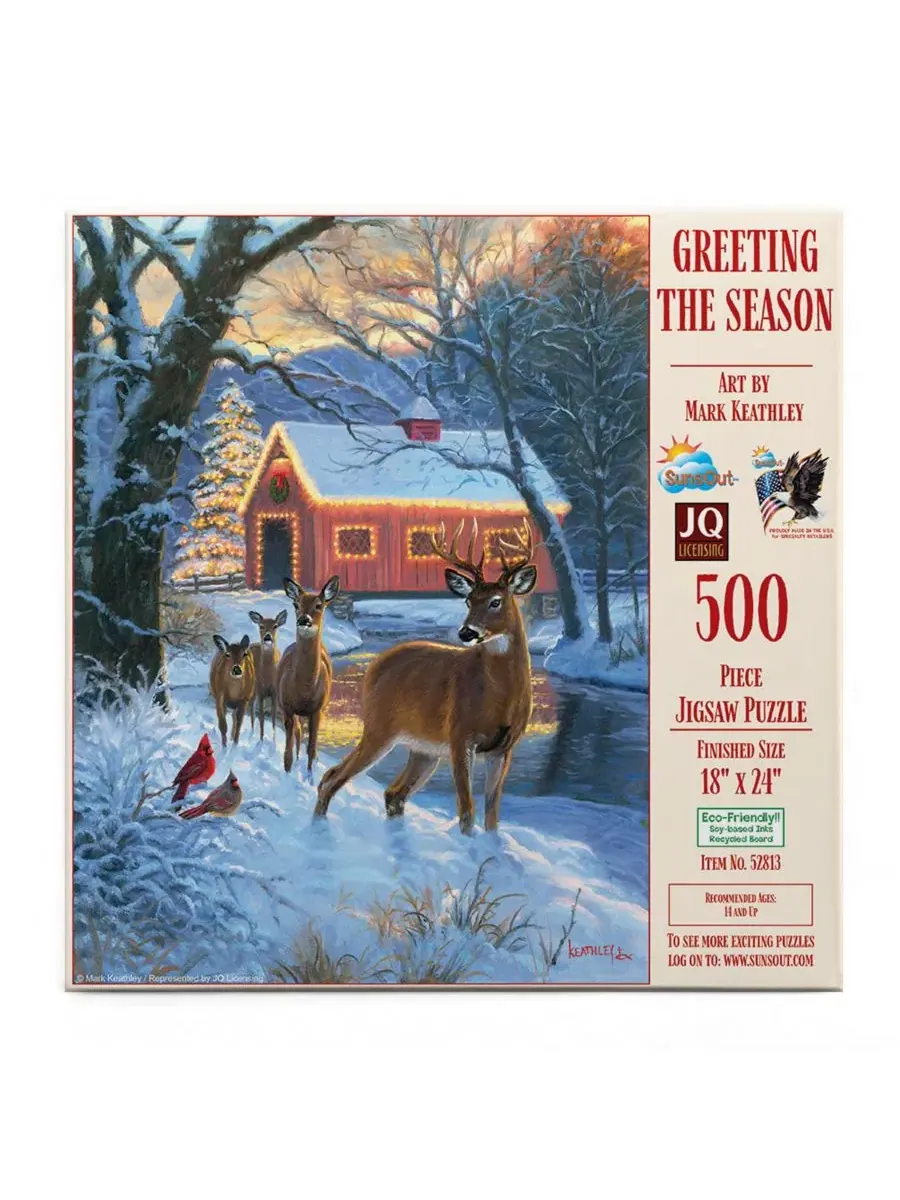 Пазл 500 деталей Greeting the Season SunsOut — изображение 2 из 5, нет цвета