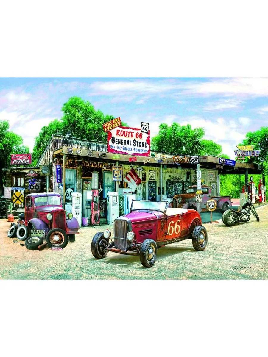 Пазл Rte. 66 General Store 300-Piece Jigsaw Puzzle SunsOut — изображение 3 из 5, нет цвета