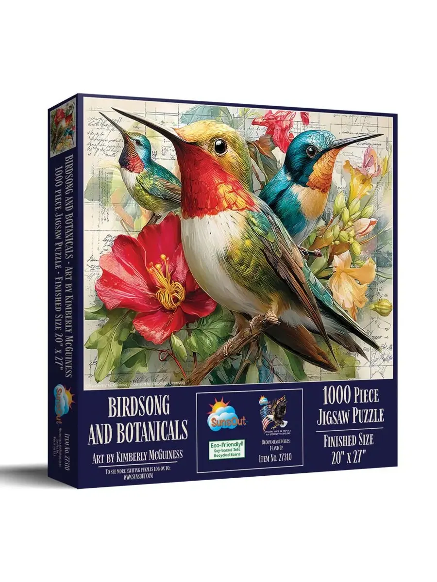Пазл 1000 элементов Birdsong and Botanicals SunsOut