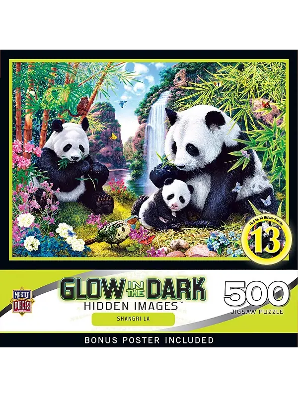 Скрытые изображения шедевров - пазл Шангри-ла из 500 деталей Masterpieces Puzzles