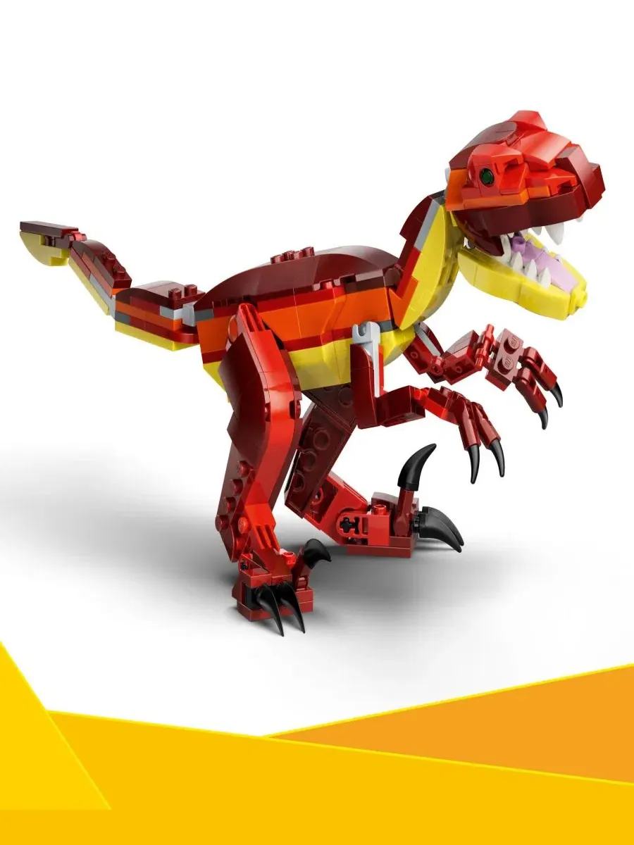 Конструктор Creator 3 в 1 «Свирепый динозавр» для детей, 283 детали Lego — изображение 4 из 6, нет цвета