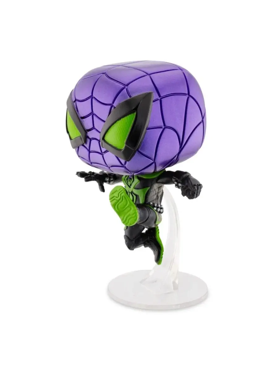 Виниловая фигурка Funko POP Человек-паук Marvel, Майлз Моралес в фиолетовом костюме из серии — изображение 3 из 8, нет цвета