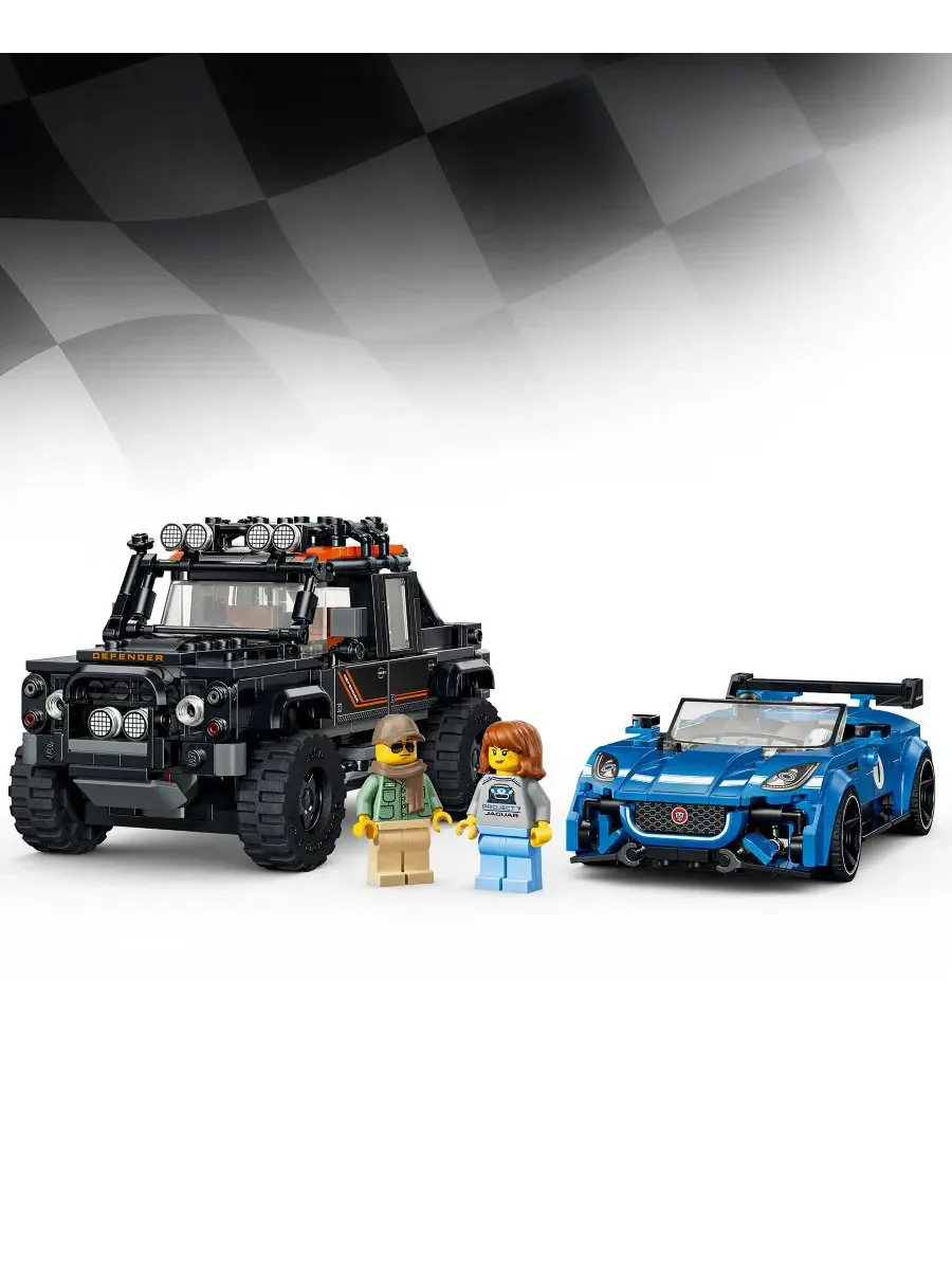 Конструктор LEGO Speed Champions Jaguar Project 7 Land Rover Defender 77264, 740 деталей LEGO — изображение 2 из 6, нет цвета