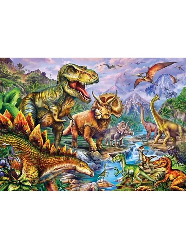 Скрытые изображения шедевров — пазл «Долина динозавров» из 500 элементов Masterpieces Puzzles — изображение 3 из 3, мульти