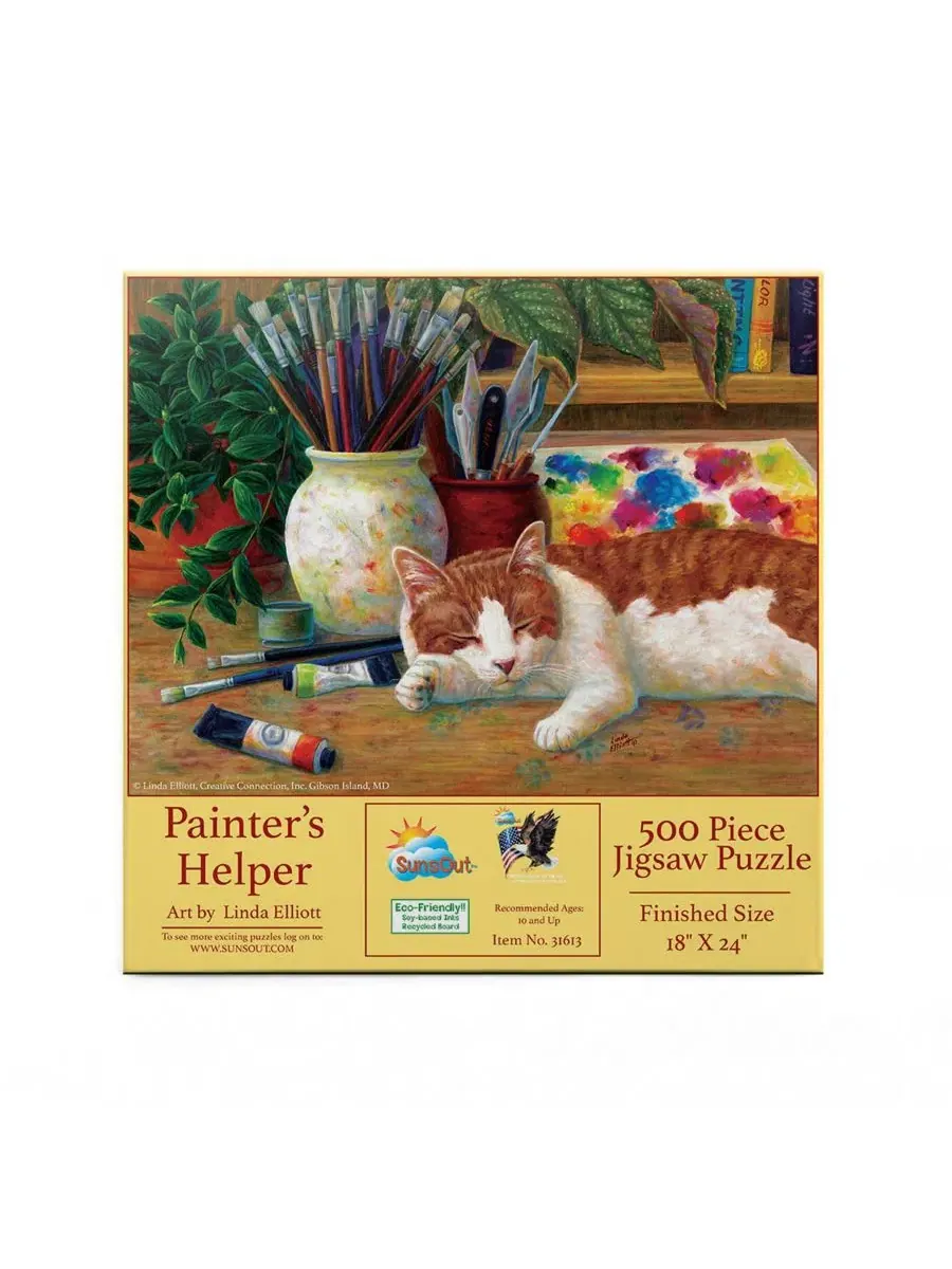 Пазл Painter's Helper из 500 деталей для взрослых Sunsout — изображение 2 из 5, нет цвета