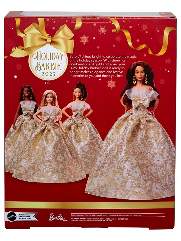 Кукла Барби 2025 года с темно-каштановыми волосами Barbie — изображение 3 из 4, мульти