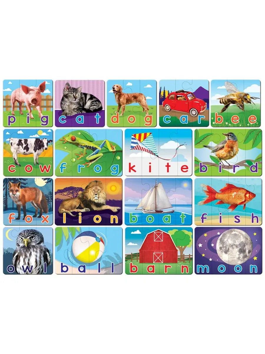 Обучающая игра-пазл Spelling Educational Matching, 60 элементов MasterPieces Puzzles — изображение 2 из 4, мульти