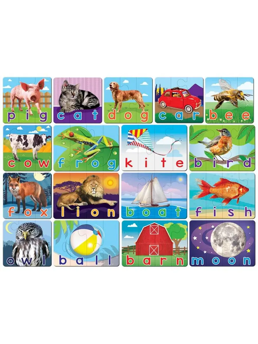Обучающая игра-пазл Spelling Educational Matching, 60 элементов MasterPieces Puzzles — изображение 3 из 4, мульти