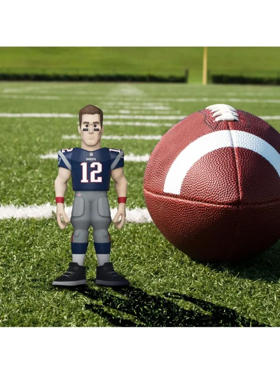 Виниловая фигурка Funko Gold 13 см с изображением Тома Брэди из команды New England Patriots (НФЛ) — изображение 6 из 6