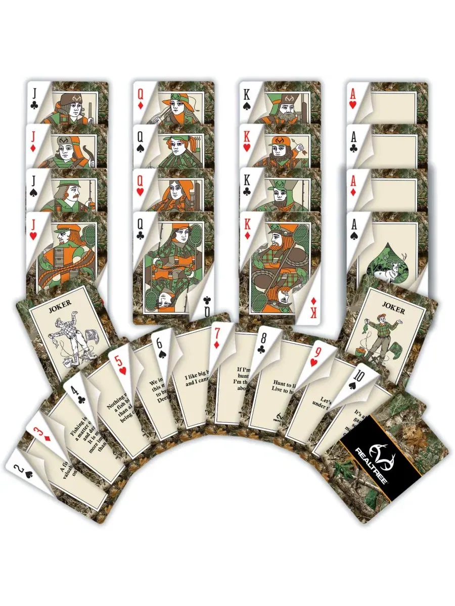 Игральные карты MasterPieces Realtree - колода из 54 карт для взрослых Masterpieces Puzzles — изображение 2 из 3, мульти