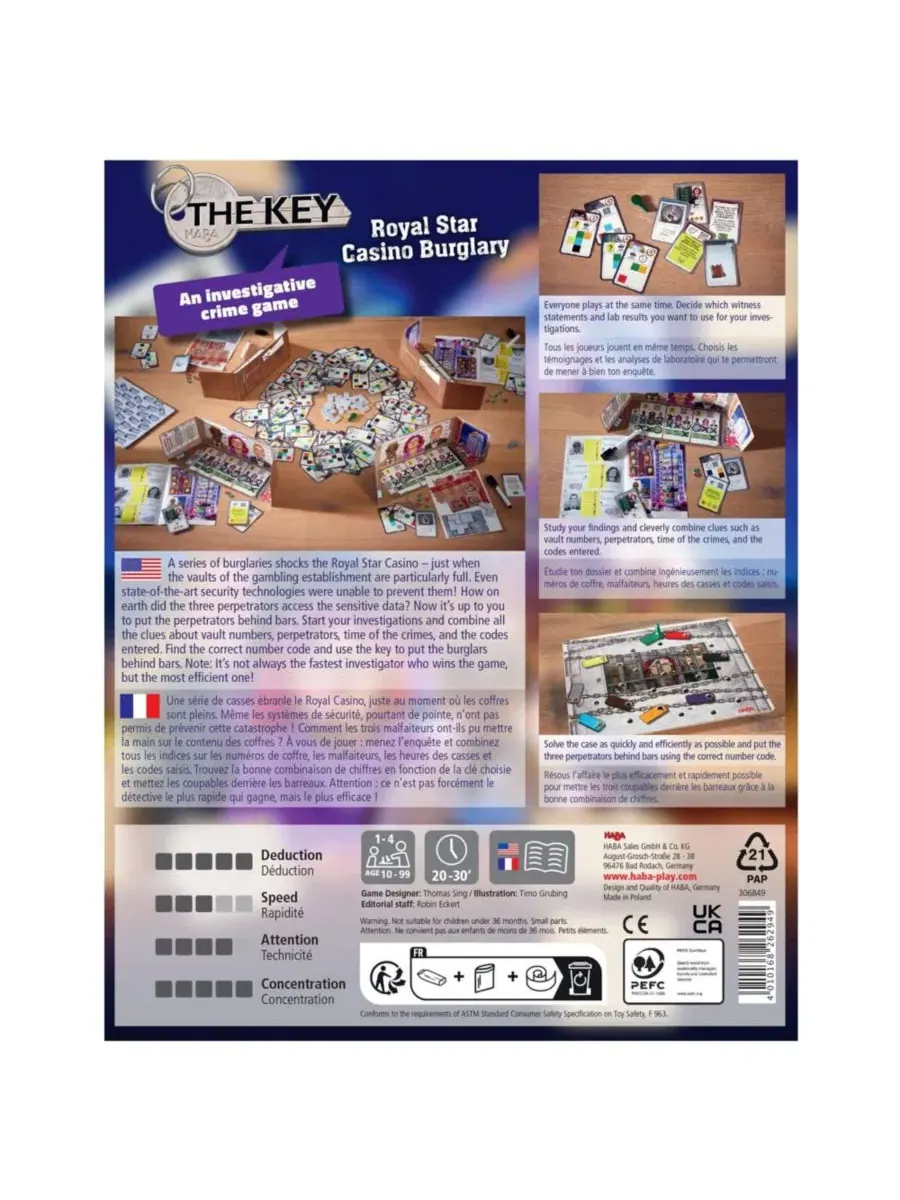 Игра «Ключ» - ограбление казино «Роял Стар» Haba — изображение 7 из 7, нет цвета