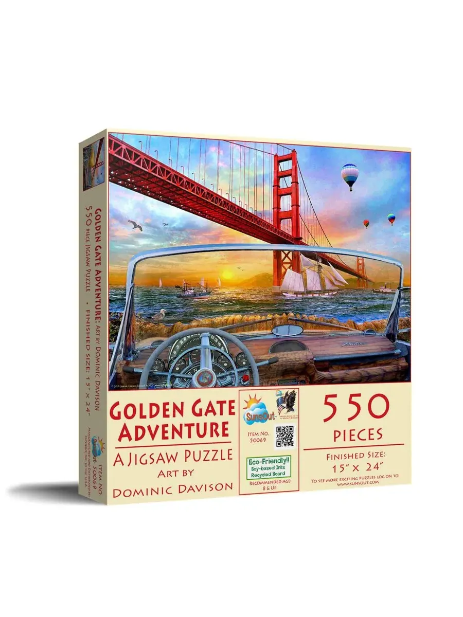Пазл Golden Gate Adventure из 550 деталей для взрослых Sunsout