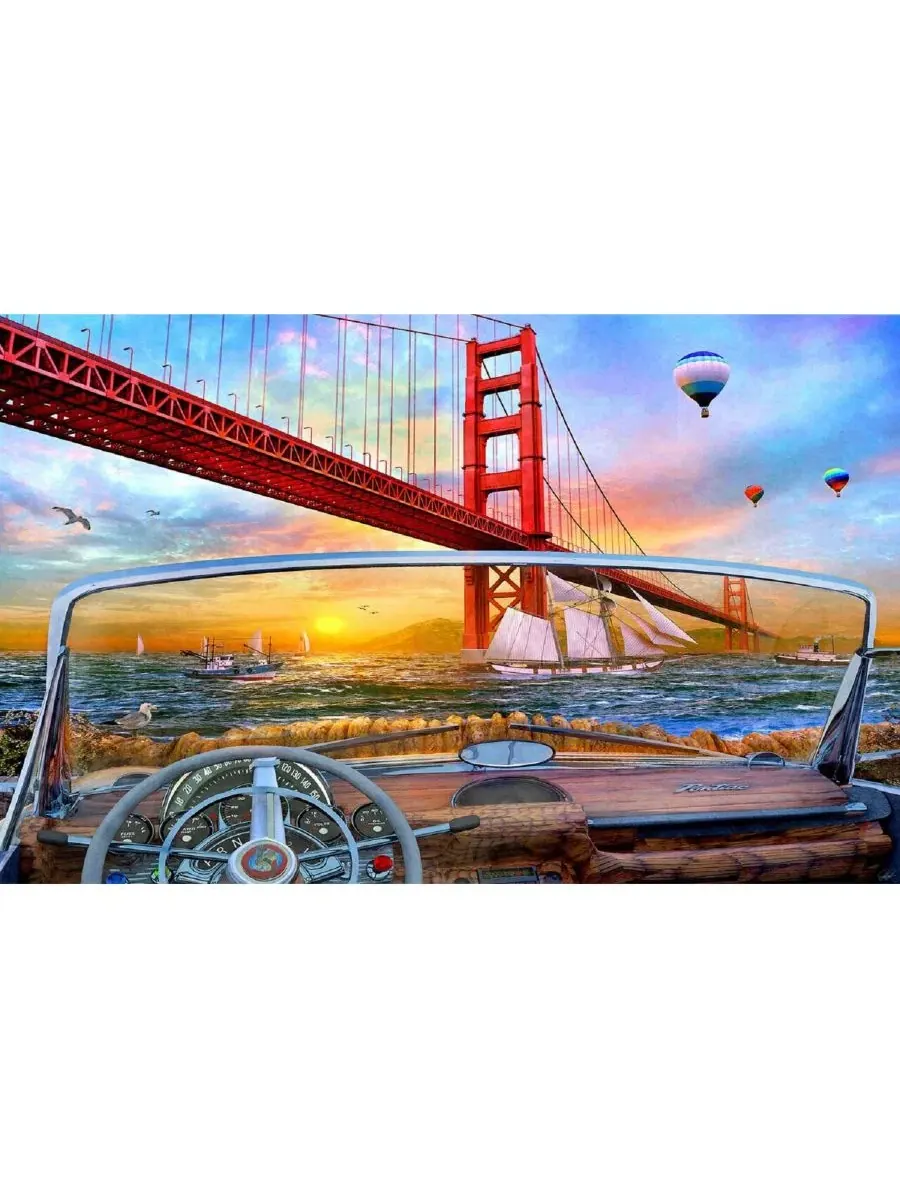 Пазл Golden Gate Adventure из 550 деталей для взрослых Sunsout — изображение 3 из 5, нет цвета