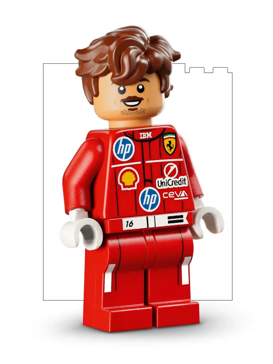 Конструктор LEGO Editions Scuderia Ferrari HP Charles Leclerc Helmet 43014, 886 деталей LEGO — изображение 3 из 6, нет цвета