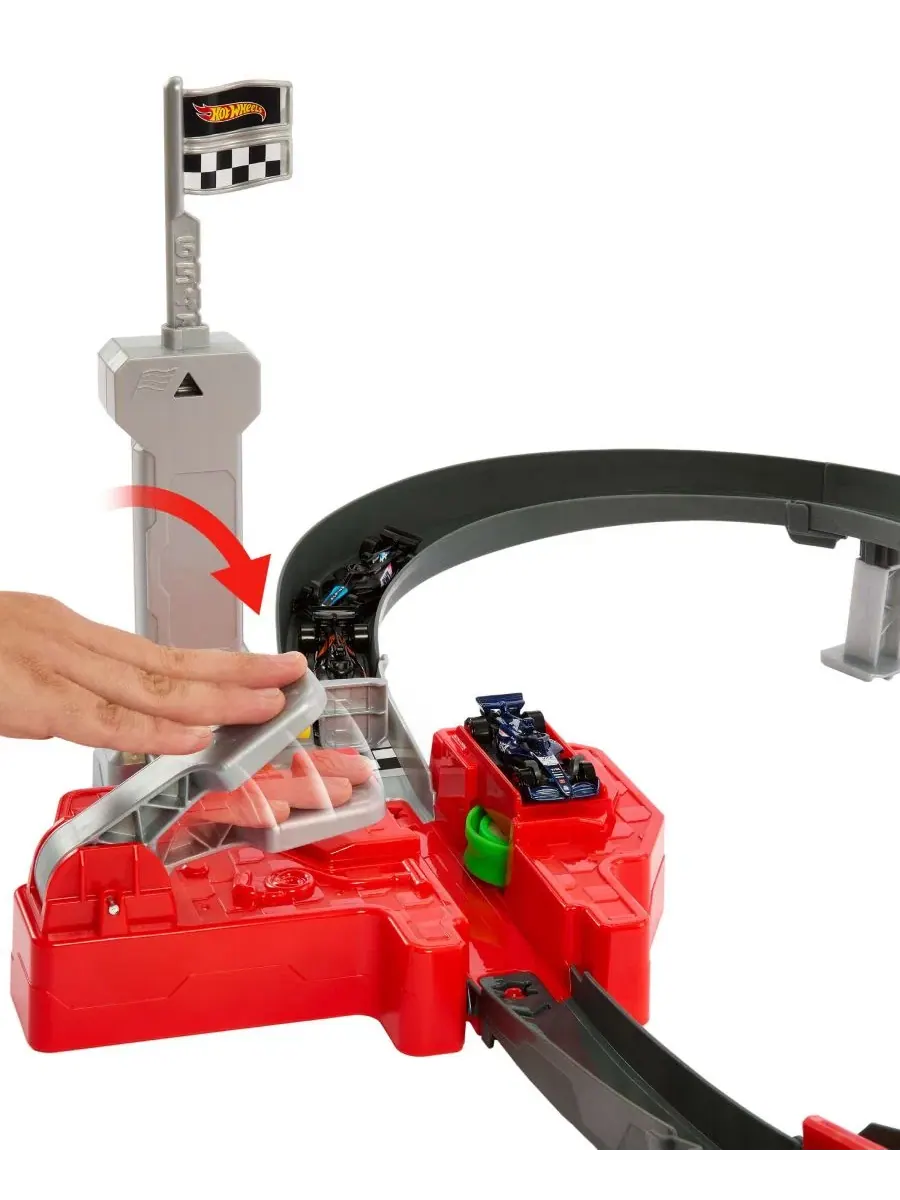 Игровой набор с трассой Формулы-1 Sprint Race Circuit Track Set Hot Wheels — изображение 2 из 6, мульти