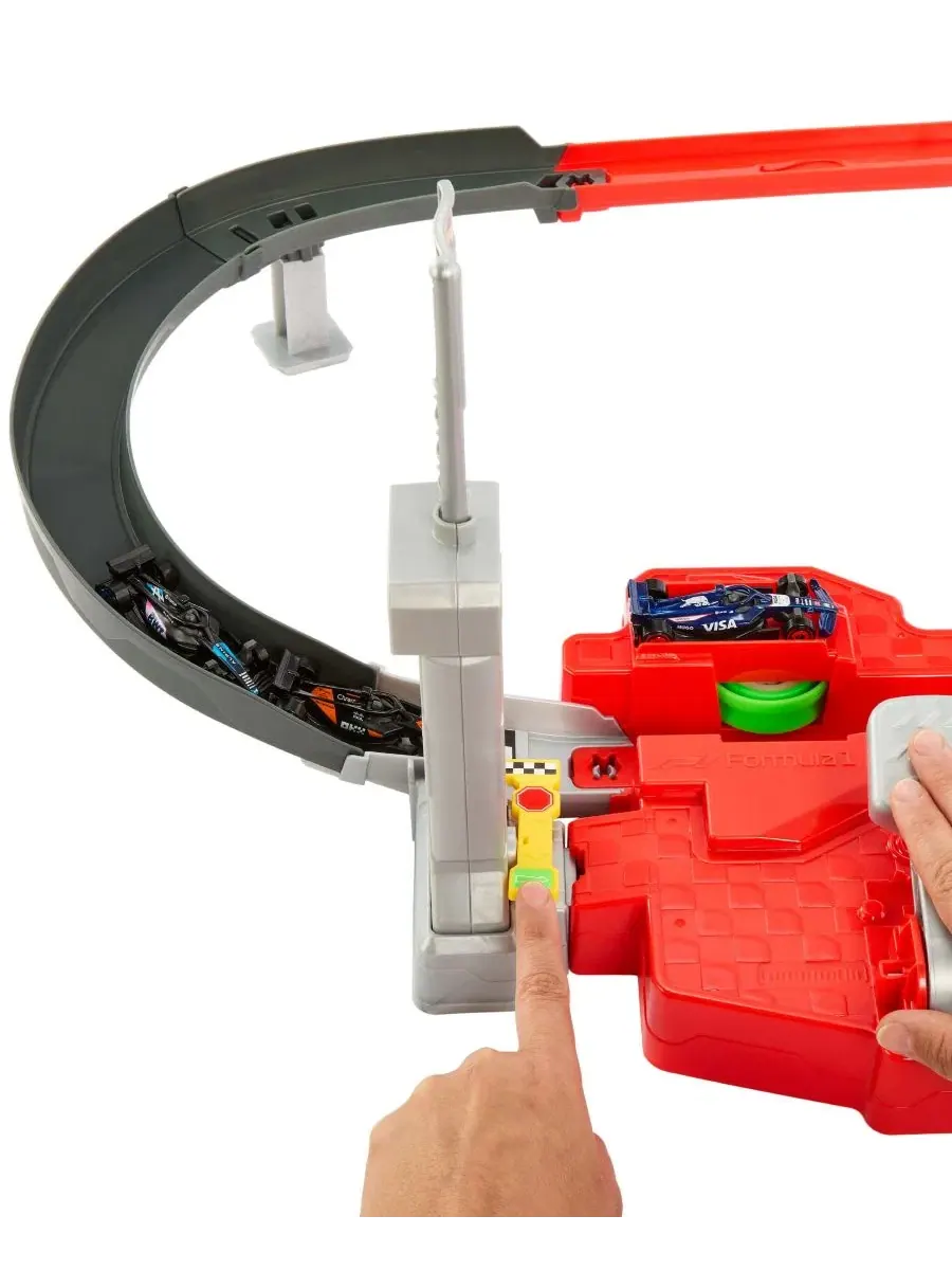 Игровой набор с трассой Формулы-1 Sprint Race Circuit Track Set Hot Wheels — изображение 3 из 6, мульти