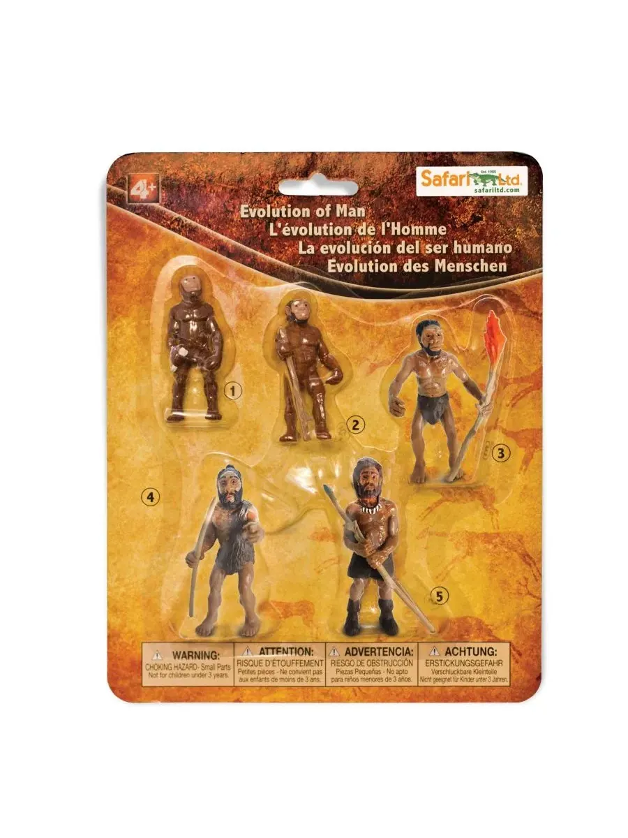Набор фигурок Evolution of Man Safari Ltd., 5 фигурок