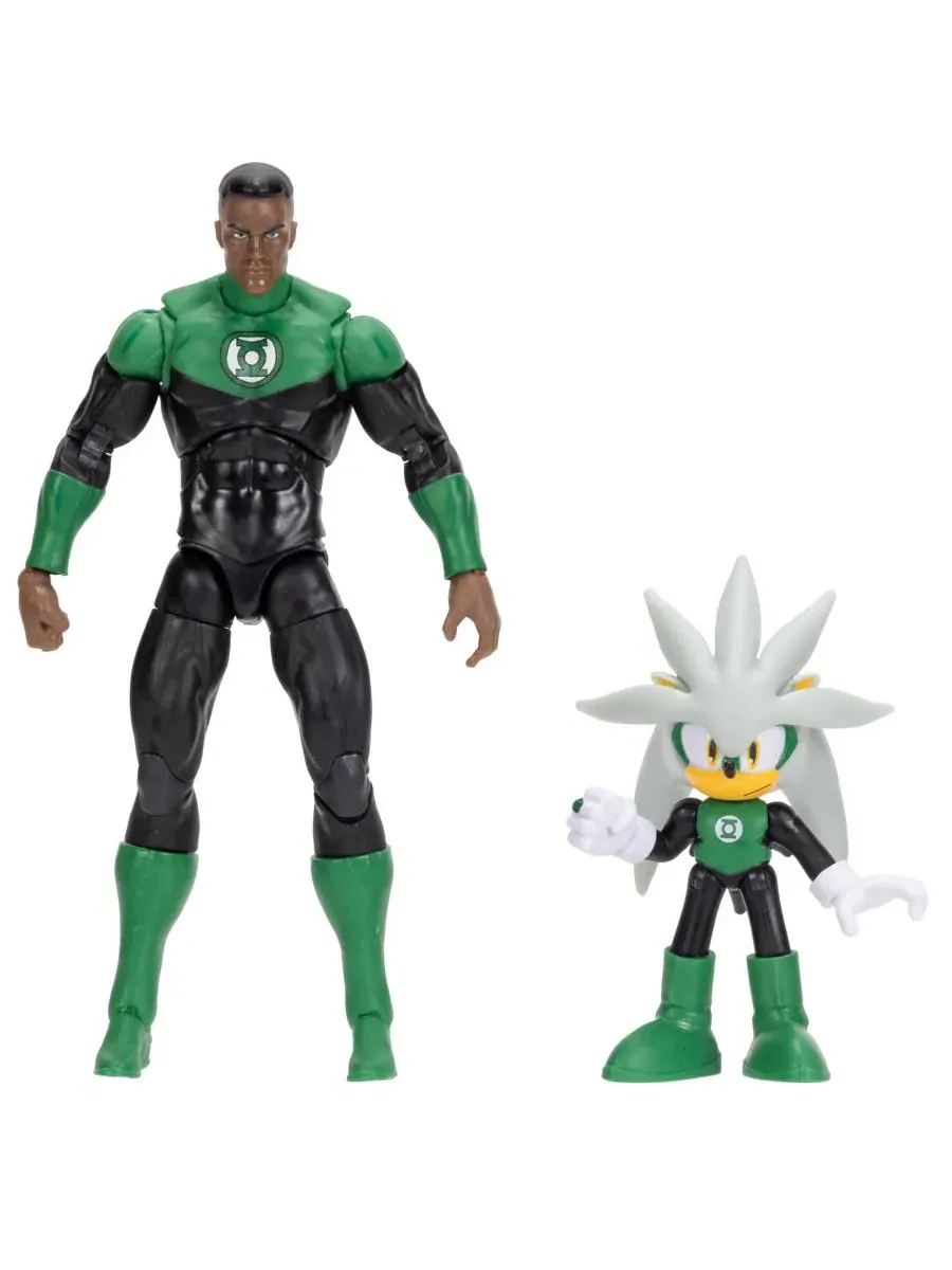 Набор фигурок Silver as Green Lantern и Green Lantern Sonic — изображение 2 из 3, нет цвета