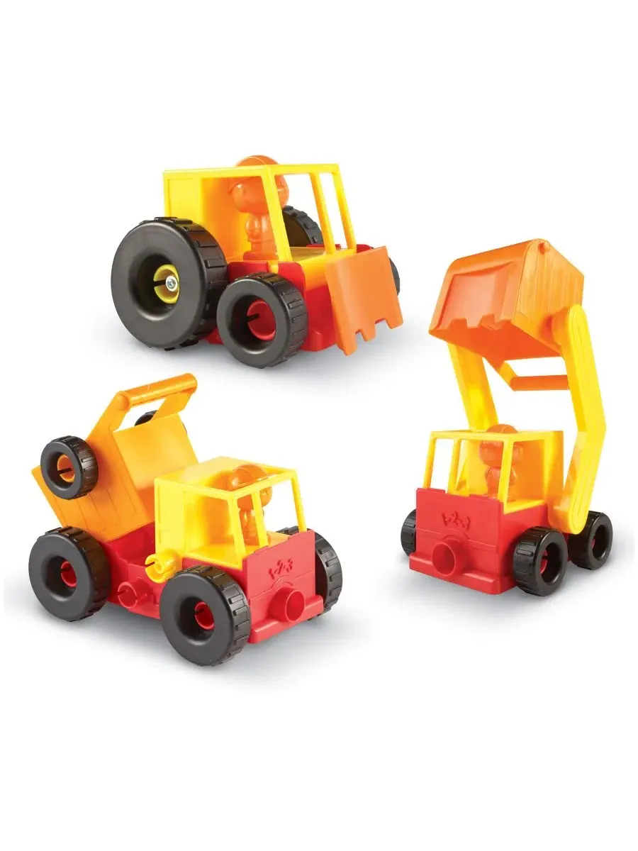 Конструктор 1-2-3 Build It Construction Crew Learning Resources — изображение 2 из 3, нет цвета
