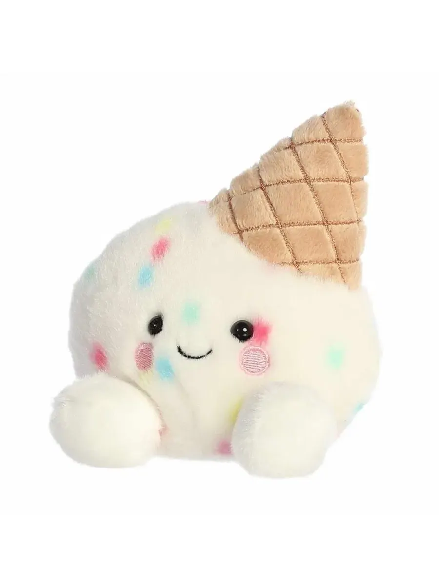 Миниатюрная плюшевая игрушка «Мороженое Sprinkle» Palm Pals, белая, 12,7 см Aurora — изображение 6 из 6, белый