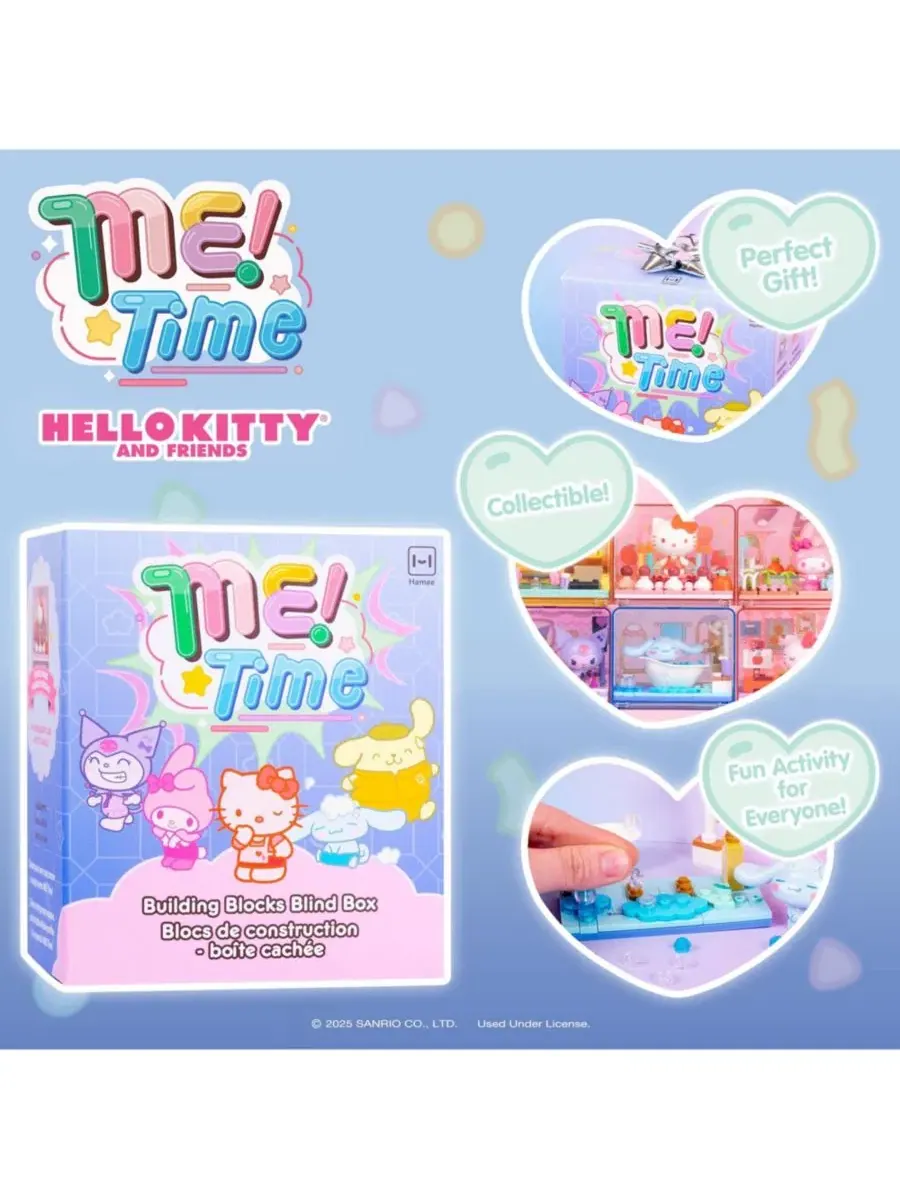 Конструктор Sanrio Hello Kitty and Friends из серии «Время для себя»: милые строительные блоки в — изображение 2 из 8