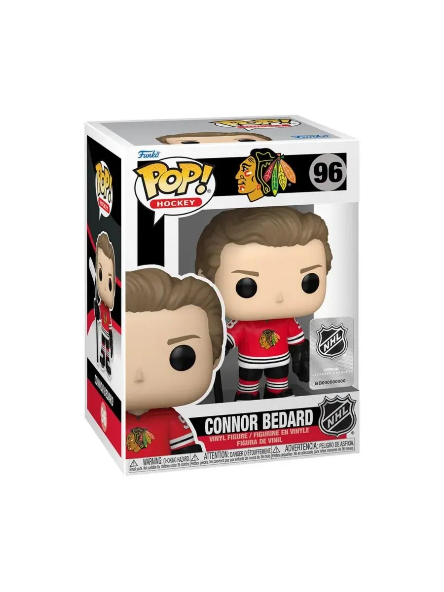 Фигурка Pop Chicago Blackhawks 96 Коннора Бедарда (виниловая) Funko