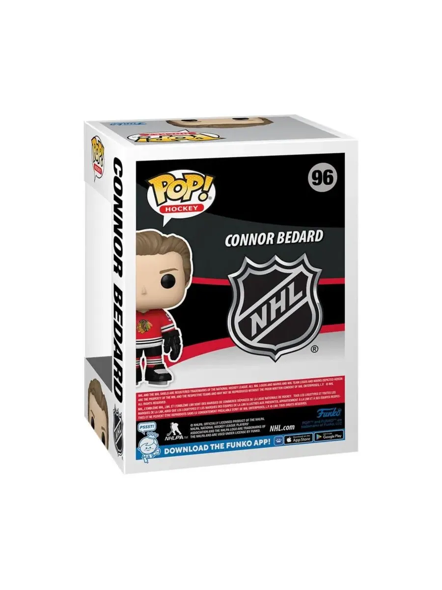Фигурка Pop Chicago Blackhawks 96 Коннора Бедарда (виниловая) Funko — изображение 2 из 3, нет цвета