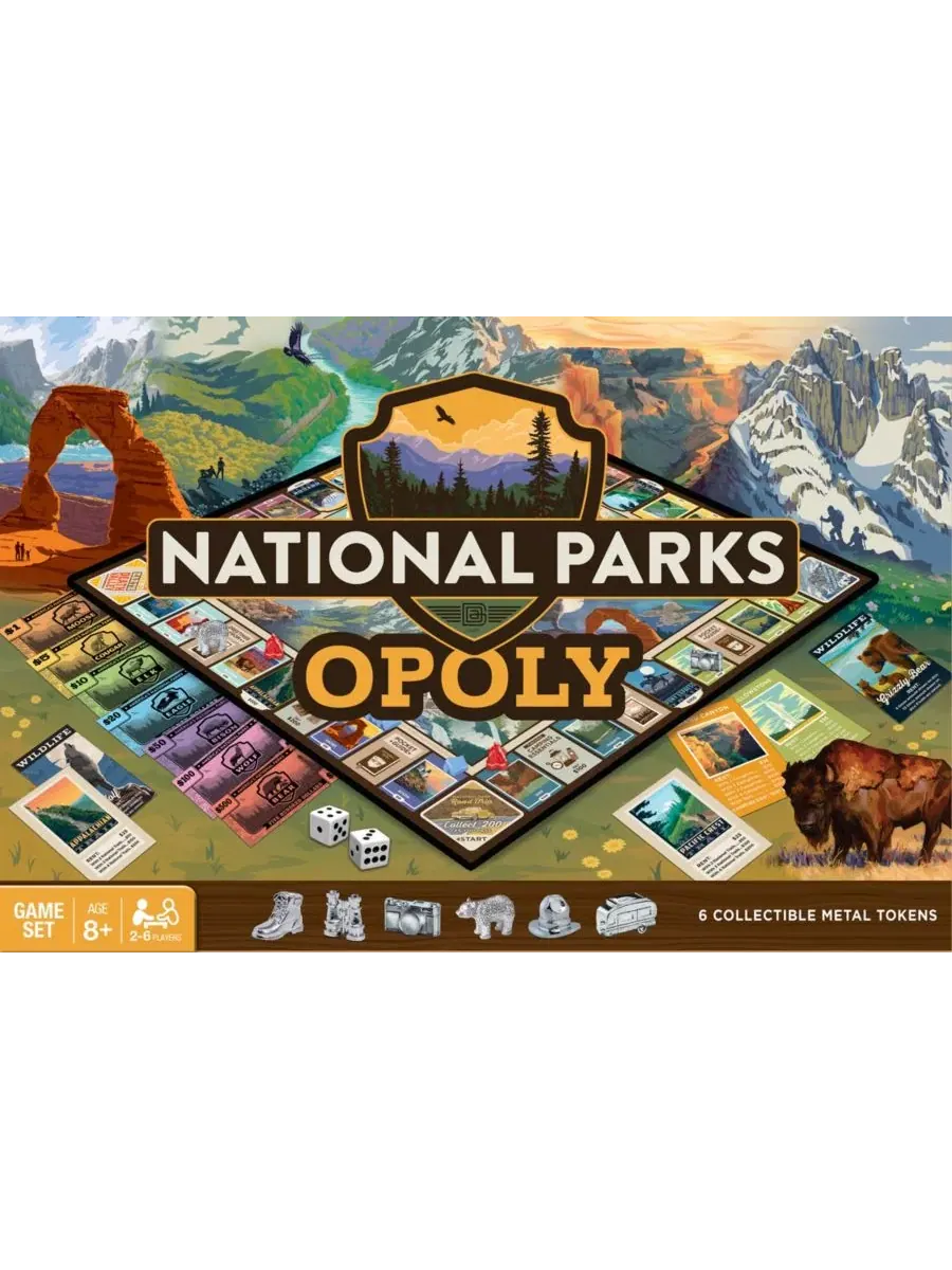 Настольная игра National Parks Opoly Masterpieces — мульти