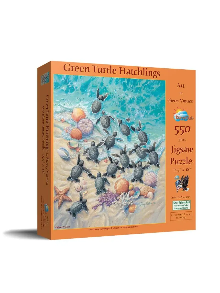 Пазл Green Turtle Hatchlings 550 деталей SunsOut
