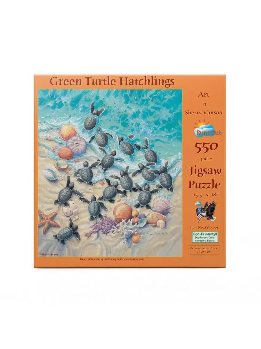 Пазл Green Turtle Hatchlings 550 деталей SunsOut — изображение 3 из 5, нет цвета